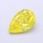 1.62 Ct. Fancy Vivid  Yellow Pear Lab Grown Diamond