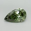 5.09 Ct. Fancy Vivid Green Pear Lab Grown Diamond