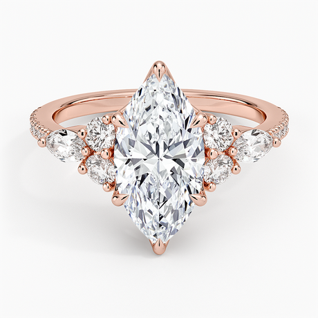 14K Rose Gold Luxe Nadia Pavé Diamond Ring (1/2 ct. tw.)