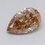 0.33 Ct. Light  Brown Pear Lab Grown Diamond