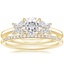 18K Yellow Gold Mariposa Diamond Ring with Whisper Diamond Ring (1/10 ct. tw.)