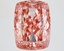 9.51 Ct. Fancy Vivid Brownish Pink Cushion Lab Grown Diamond
