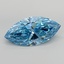 9.55 Ct. Fancy Vivid  Blue Marquise Lab Grown Diamond