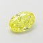 1.01 Ct. Fancy Vivid Yellow Oval Lab Grown Diamond