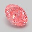 1.11 Ct. Fancy Vivid Pink Oval Lab Grown Diamond
