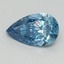 1.05 Ct. Fancy Vivid Blue Pear Lab Grown Diamond