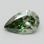 2.05 Ct. Fancy Vivid Green Pear Lab Grown Diamond