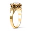 The Amberwood Ring, smalltop view on a hand
