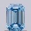 0.98 Ct. Fancy Intense Blue Emerald Lab Grown Diamond