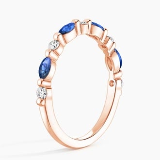 Versailles Sapphire and Diamond Ring (1/8 ct. tw.)
