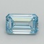 1.03 Ct. Fancy Intense Blue Emerald Lab Grown Diamond