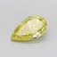 1.06 Ct. Fancy Intense Yellow Pear Lab Grown Diamond