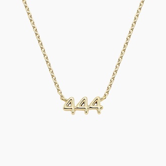Script Number Pendant