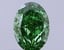 0.35 Ct. Fancy Vivid  Green Oval Lab Grown Diamond