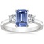 18K White Gold Petite Three Stone Trellis Diamond Ring (1/3 ct. tw.), smalltop view