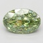 5.10 Ct. Fancy Vivid Green Oval Lab Grown Diamond
