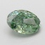 1.05 Ct. Fancy Vivid Green Oval Lab Grown Diamond