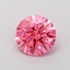 0.50 Ct. Fancy Vivid Pink Round Lab Grown Diamond