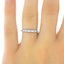 The Elsie Ring, smalltop view on a hand