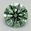 2.76 Ct. Fancy Vivid Green Round Lab Grown Diamond