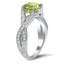 The Drema Ring, smalltop view on a hand