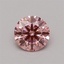 0.40 Ct. Fancy Vivid Pink Round Lab Grown Diamond