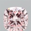 2.66 Ct. Fancy Intense Pink Cushion Lab Grown Diamond