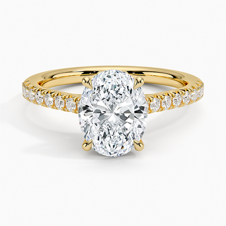 18K Yellow Gold Delicate Sienna Diamond Ring