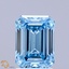 2.04 Ct. Fancy Vivid Blue Emerald Lab Grown Diamond