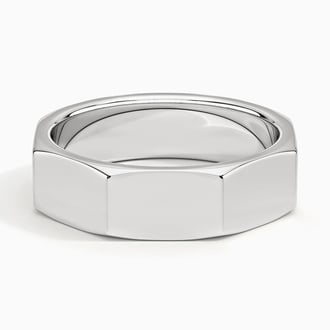 Men's Octagon Wedding Ring