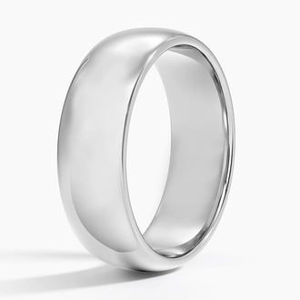 Fairmined Comfort Fit 6mm Wedding Ring in 18K White Gold