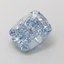 1.46 Ct. Fancy Intense  Blue Cushion Lab Grown Diamond