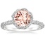 18K White Gold Nova Halo Diamond Ring (1/2 ct. tw.), smalltop view