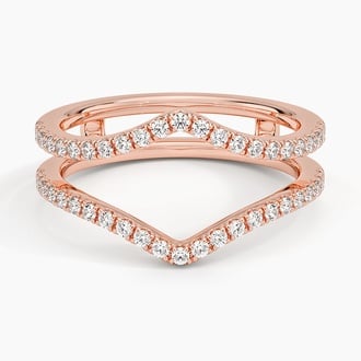 Flair Diamond Ring Jacket (1/3 ct. tw.) in 14K Rose Gold