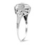 The Mariann Ring, smalltop view on a hand