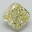 3.06 Ct. Fancy Intense Yellow Cushion Lab Grown Diamond