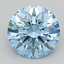 1.64 Ct. Fancy Vivid  Blue Round Lab Grown Diamond