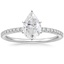 18K White Gold Ballad Half Coverage Diamond Ring (1/8 ct. tw.), smalltop view