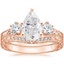 14KR Moissanite Three Stone Hudson Bridal Set (1/3 ct. tw.), smalltop view