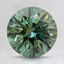 2.1 Ct. Fancy Vivid Pacific Green Round Lab Grown Diamond