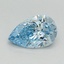 1.05 Ct. Fancy Vivid Blue Pear Lab Grown Diamond