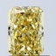 1.06 Ct. Fancy Vivid Yellow Radiant Lab Grown Diamond