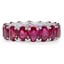 Custom Oval Ruby Infinity Ring