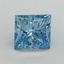1.14 Ct. Fancy Vivid Blue Princess Lab Grown Diamond