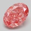 6.22 Ct. Fancy Vivid Pink Oval Lab Grown Diamond
