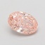 0.75 Ct. Fancy Vivid Pink Oval Lab Grown Diamond