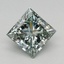 1.09 Ct. Fancy Intense Green Princess Lab Grown Diamond
