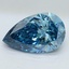 1.03 Ct. Fancy Vivid Blue Pear Lab Grown Diamond
