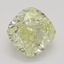 1.00 Ct. Fancy Light Yellow Cushion Diamond