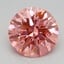 1.01 Ct. Fancy Vivid Pink Round Lab Grown Diamond